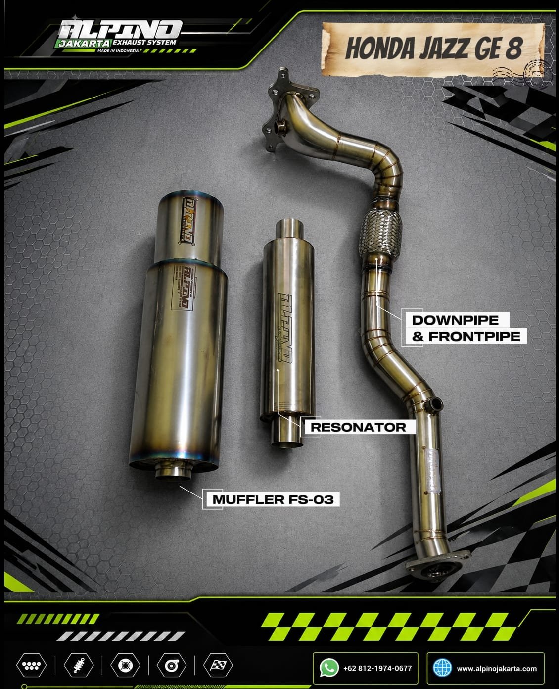 Knalpot  Honda Jazz ge8